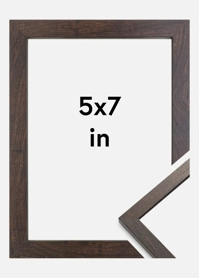 Cadre Trendy Verre Acrylique Noyer 5x7 inches (12,7x17,8 cm)