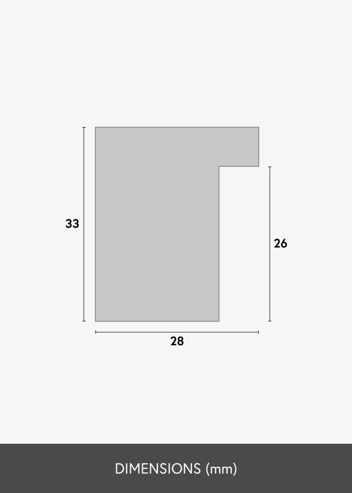 Cadre Cotswold Verre Acrylique Gris 30x30 cm
