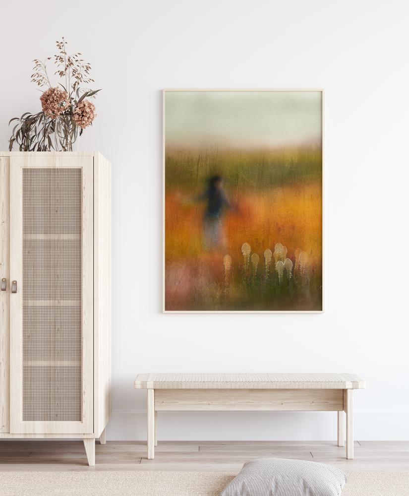 A Girl And Bear Grass Poster