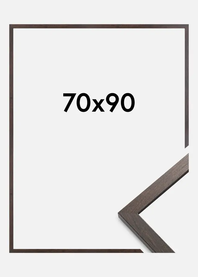 Cadre Trendy Verre Acrylique Noyer 70x90 cm