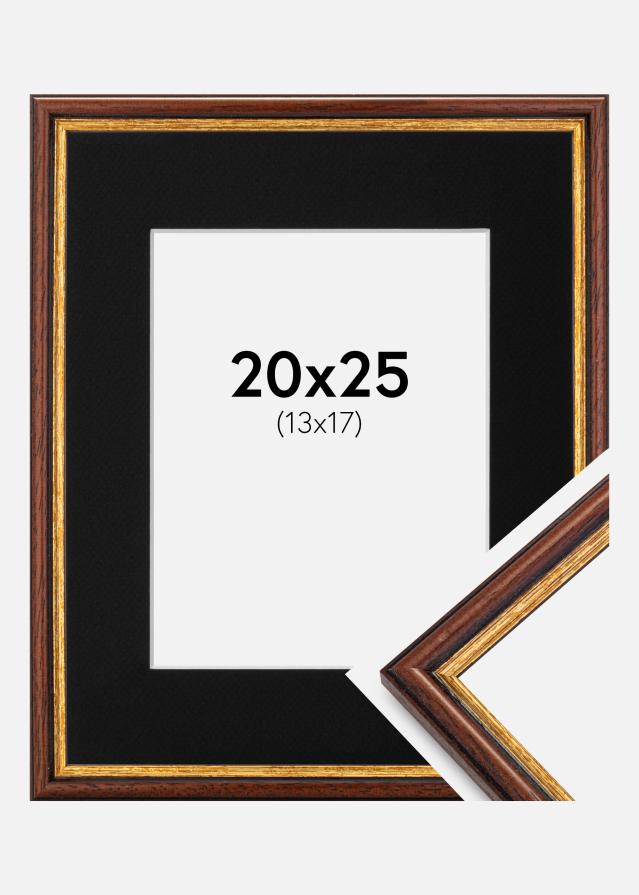 Cadre Horndal Marron 20x25 cm - Passe-partout Noir 14x18 cm