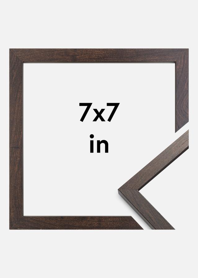 Cadre Trendy Verre Acrylique Noyer 7x7 inches (17,8x17,8 cm)