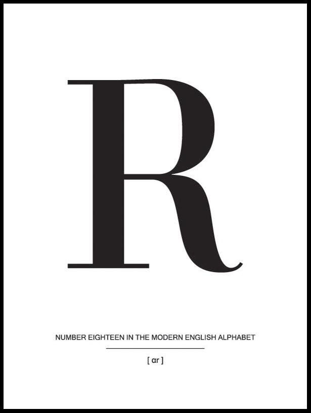 Letter R Poster