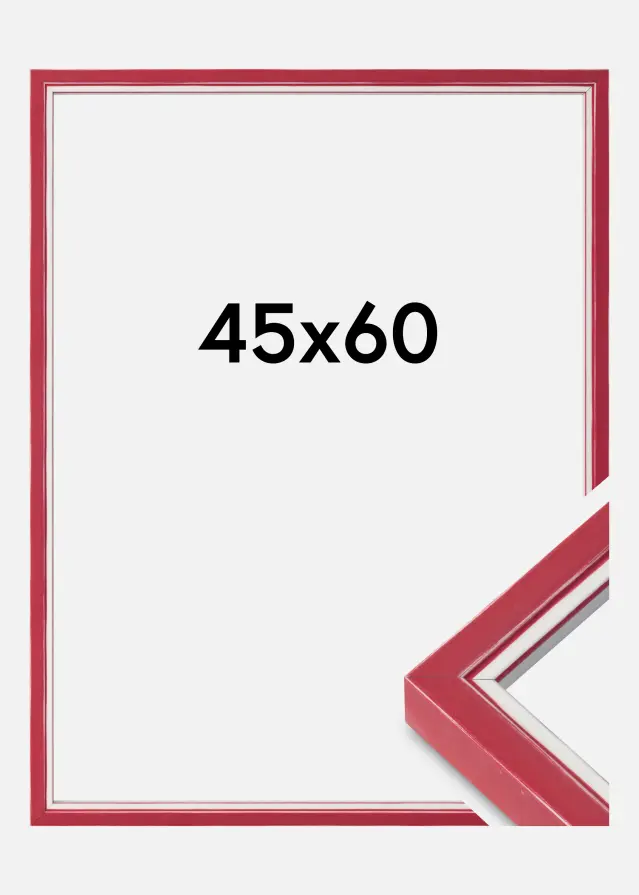 Cadre Diana Verre acrylique Rouge 45x60 cm