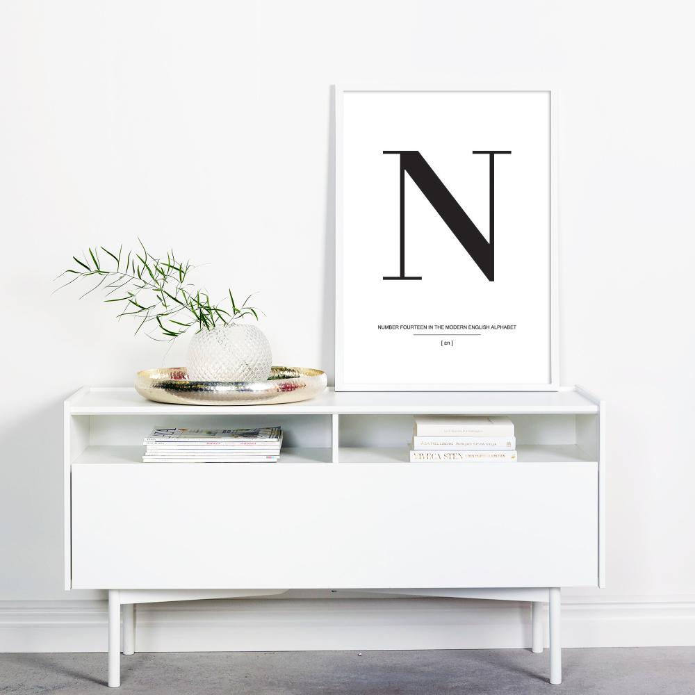 Letter N Poster