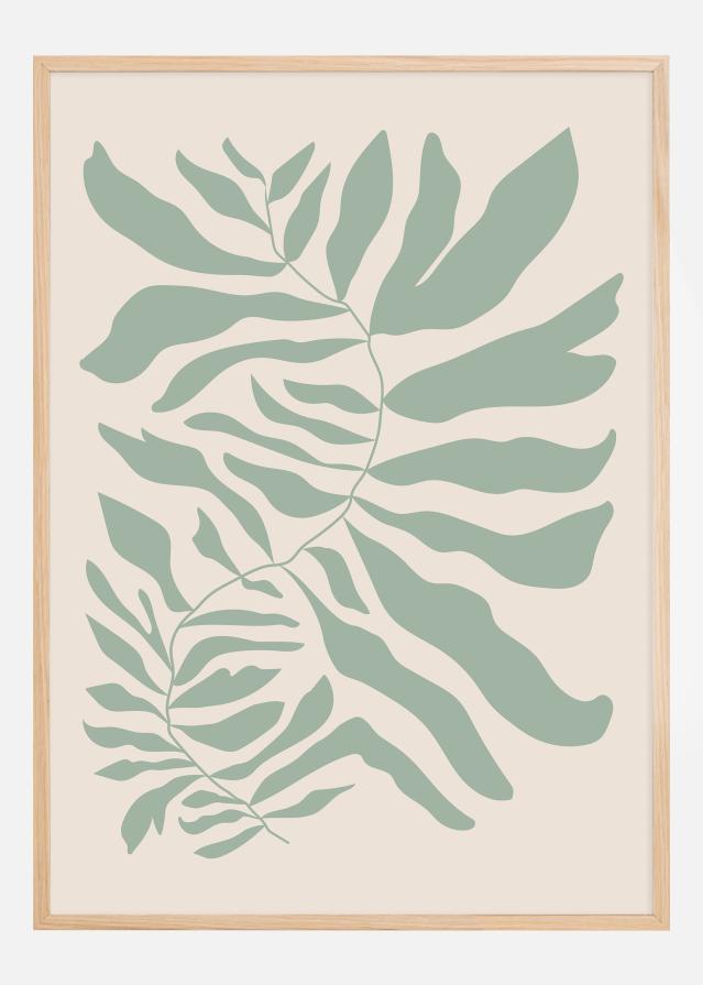 Flower Art Green Poster