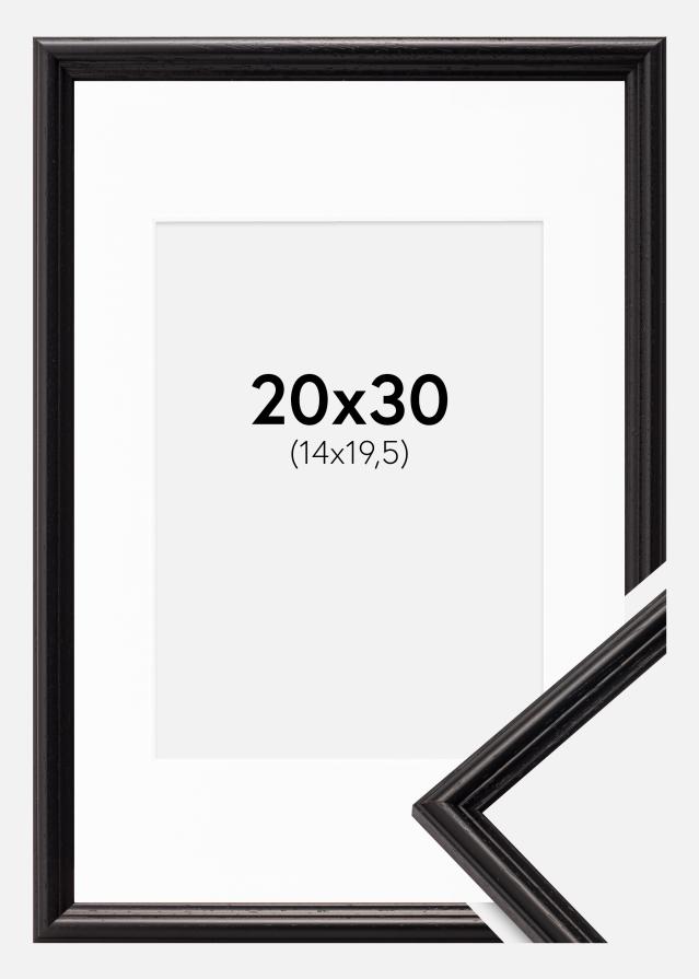 Cadre Horndal Noir 20x30 cm - Passe-partout Blanc 15x21 cm (A5)