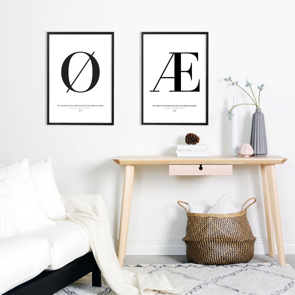 Letter Ø Denmark Poster