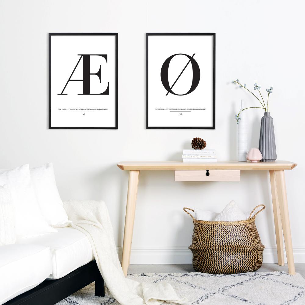 Letter Æ Norway Poster