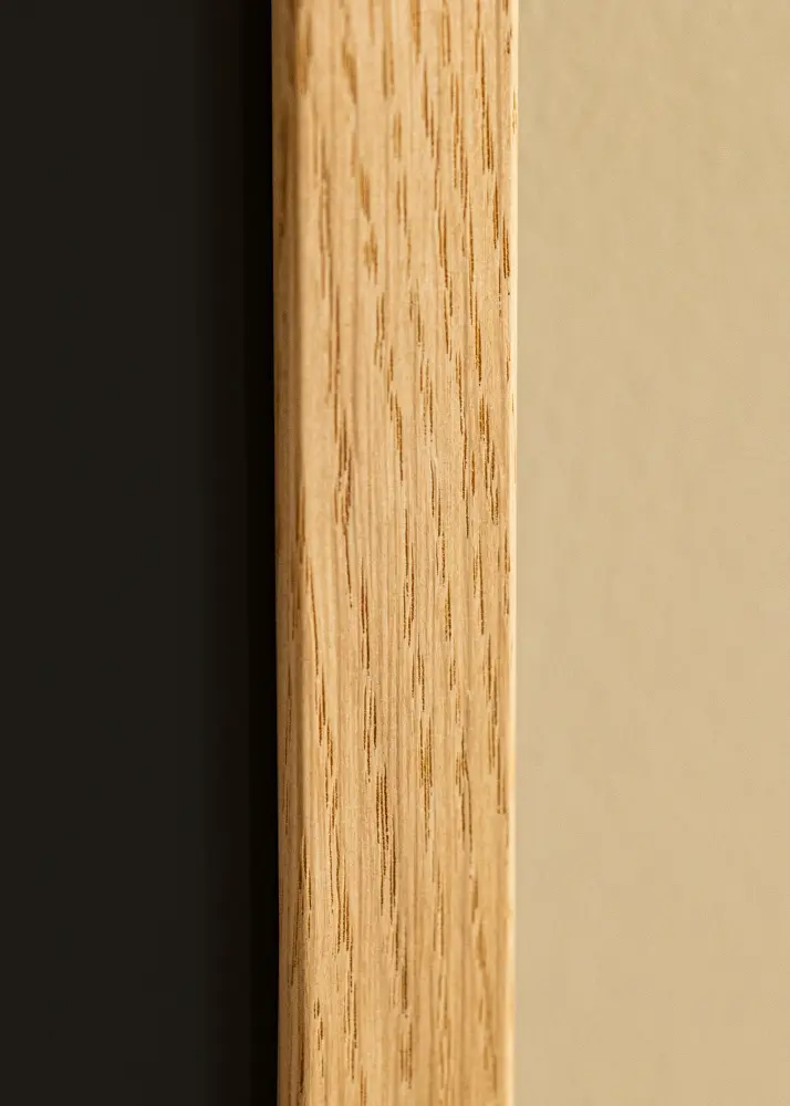 Cadre Trendline Chêne 70x100 cm - Passe-partout Noir 60x90 cm