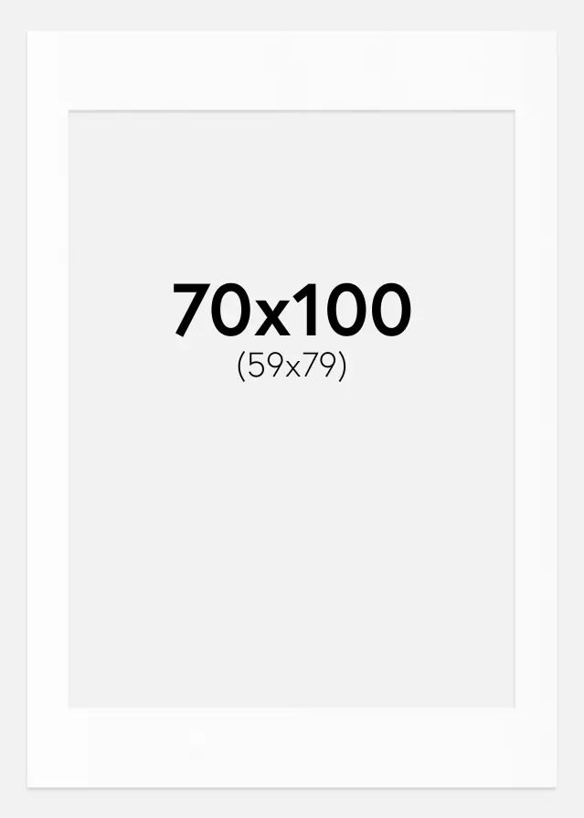 Passe-partout Canson Blanc (noyau blanc) 70x100 cm (59x79)