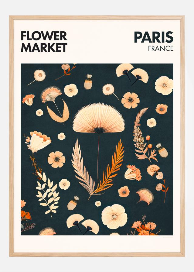 Flower Market - Paris Poster