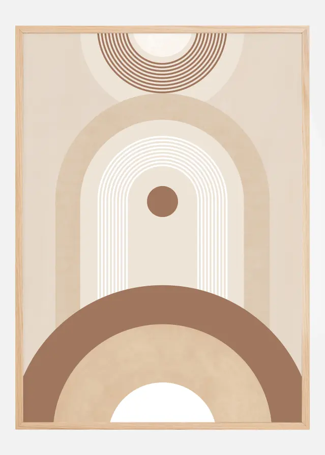 Beige Mid Century Poster No.2 Poster