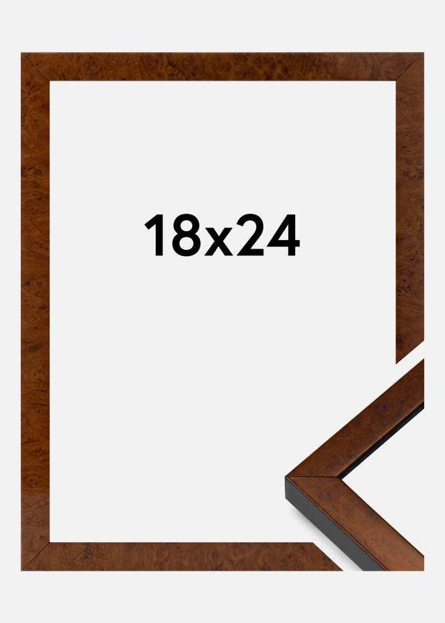 Cadre Ares Verre acrylique Burr Walnut 18x24 cm