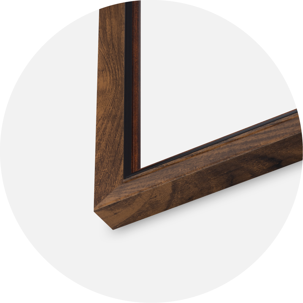 Cadre Obsidian Verre Acrylique Noyer 21x29,7 cm (A4)