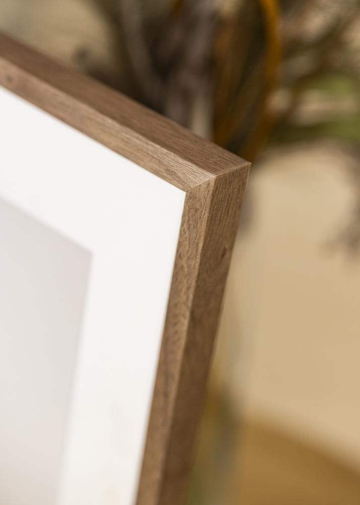 Cadre Soul Walnut Veneer 30x40 cm - Passe-partout Blanc 21x29,7 cm (A4)