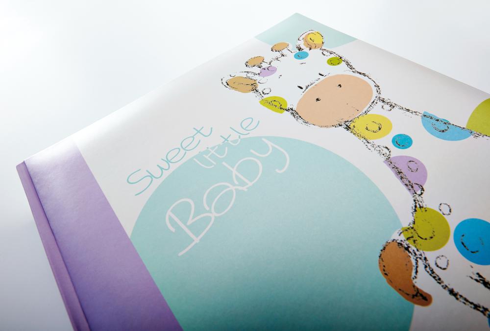 Kima Album bébé - 28x30,5 cm (50 pages blanches / 25 feuilles)