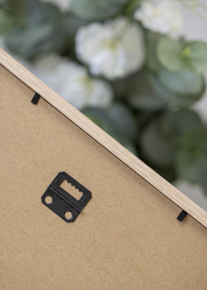 Cadre chêne étroit Acrylique 32x32 cm