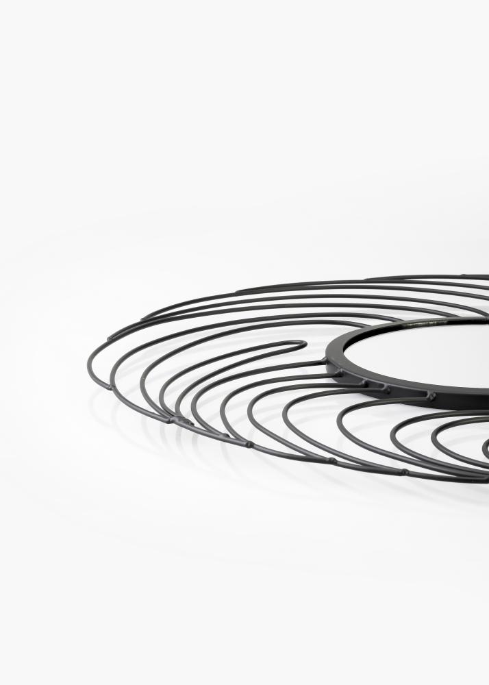 KAILA Miroir Storm - Noir diamètre 50 cm