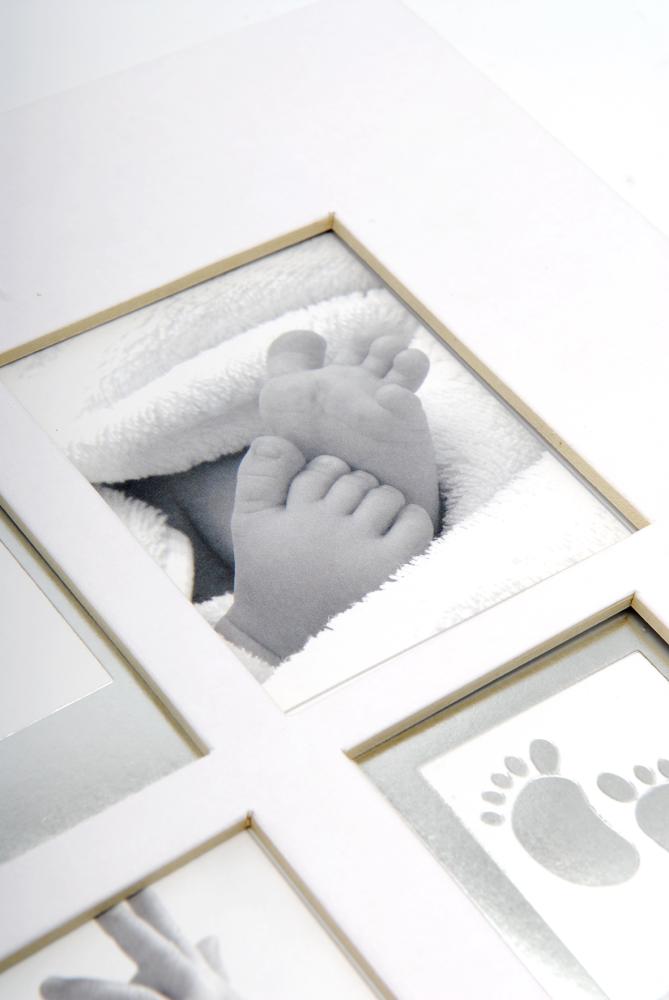 Little Foot Album Blanc gris - 28x30,5 cm (60 pages blanches / 30 feuilles)