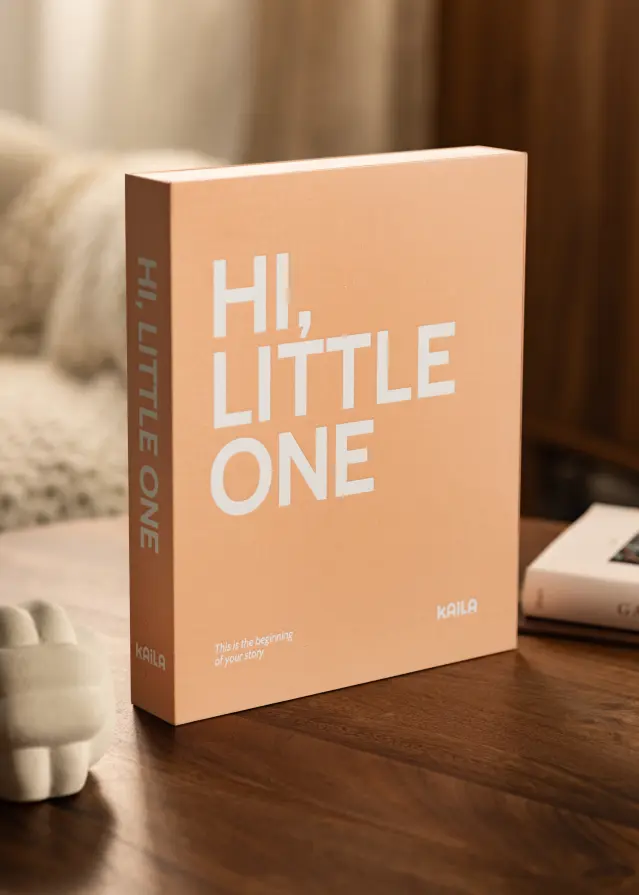 KAILA HI LITTLE ONE Pink - Coffee Table Photo Album (60 Pages Noires)