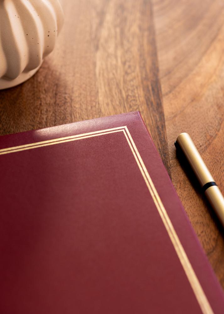 Classico Album Rouge - 30x33 cm (100 Pages blanches / 50 feuilles)