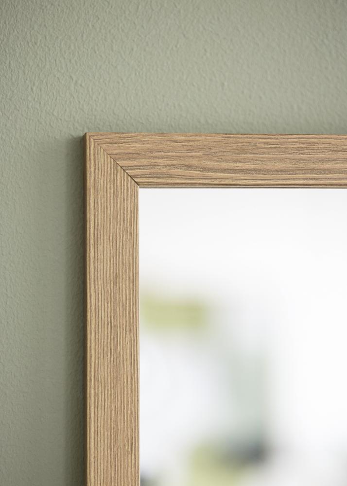Miroir Overdoor en chêne massif 34x126 cm