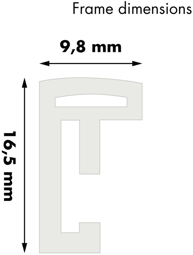 Cadre New Lifestyle Blanc 40x50 cm - Passe-partout Blanc 12x16 pouces