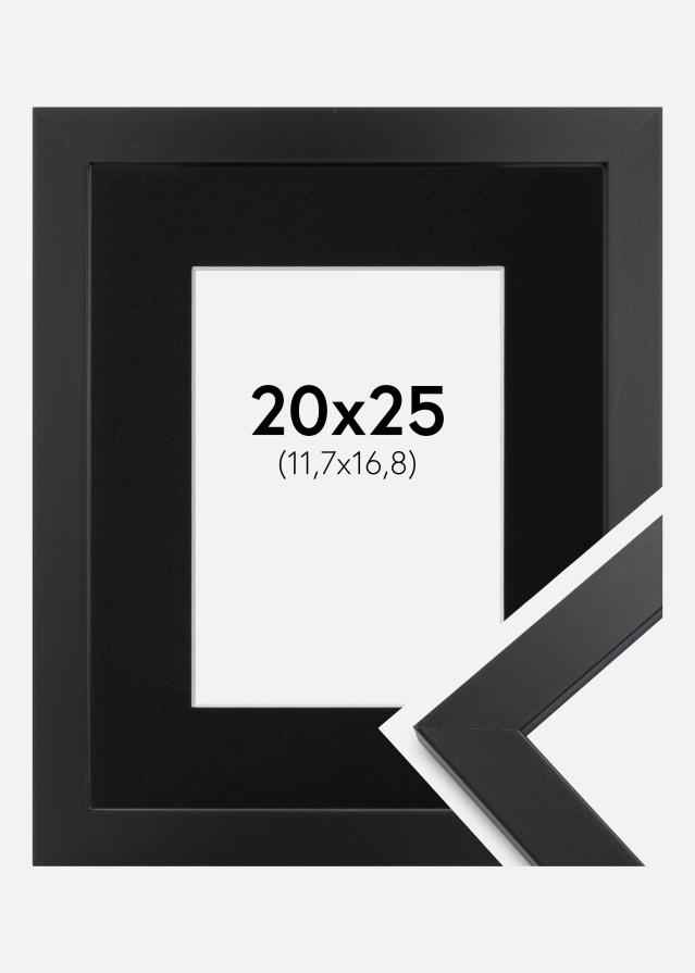 Cadre Black Wood 20x25 cm - Passe-partout Noir 5x7 pouces