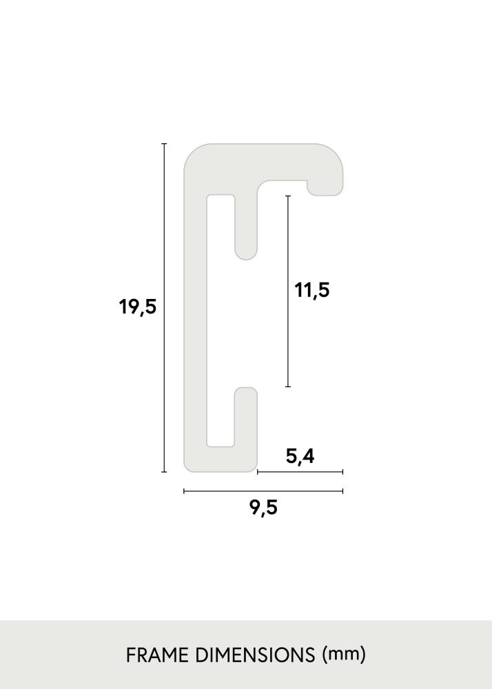 Cadre Nielsen Premium Classic Argent 60x80 cm