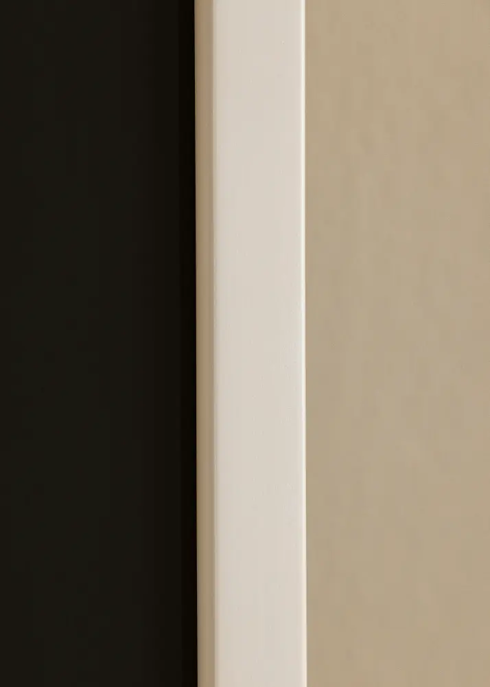 Cadre E-Line Blanc 40x50 cm - Passe-partout Noir 30x40 cm