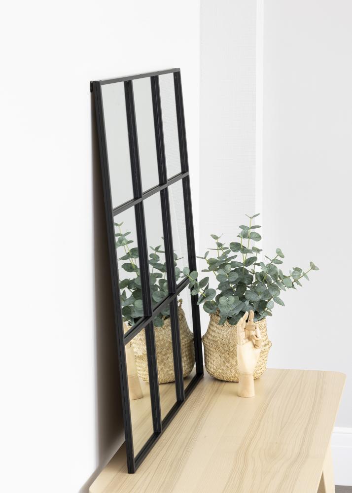 KAILA Miroir Squares - Noir 90x90 cm