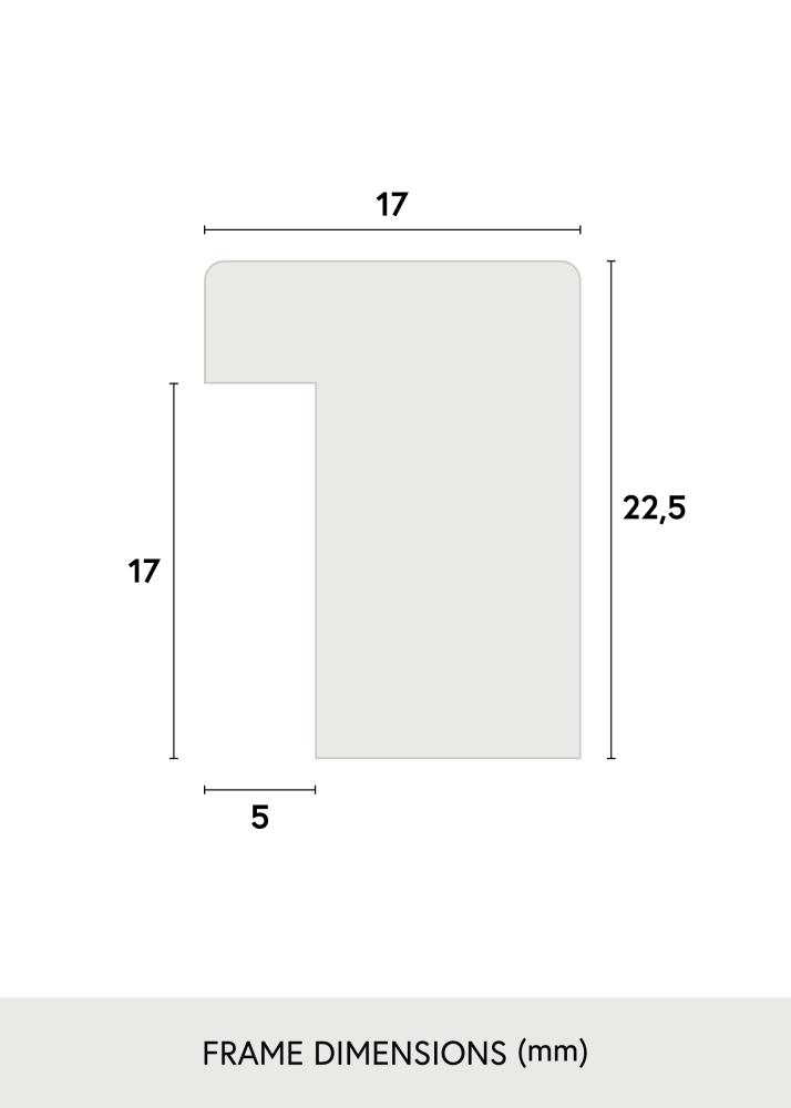 Cadre Grimsåker Chêne 60x90 cm - Passe-partout Blanc 50x75 cm