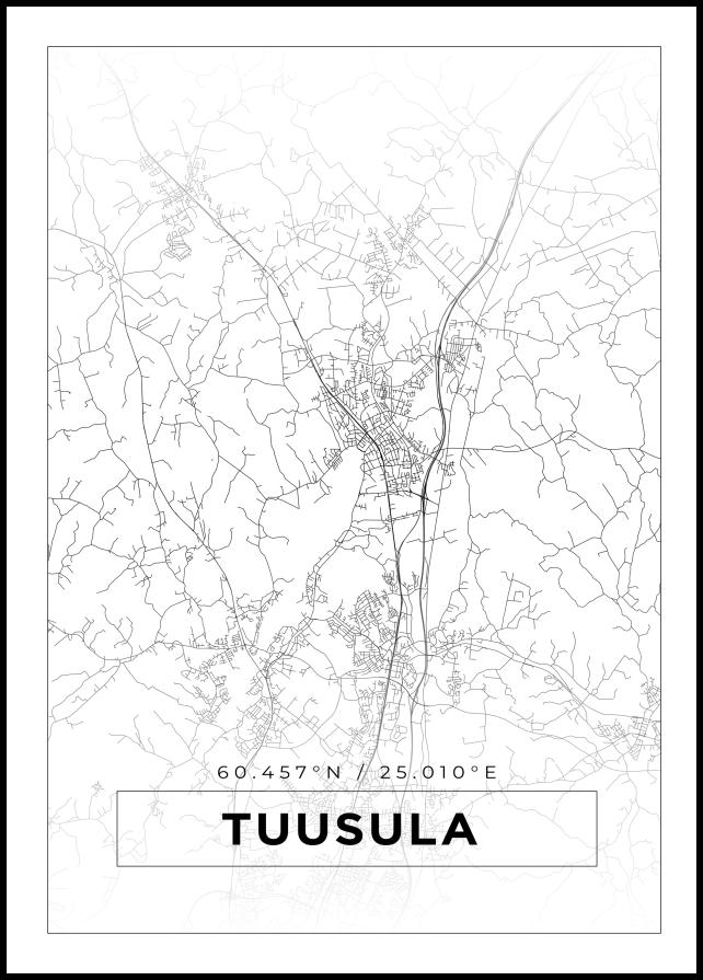 Map - Tuusula - White