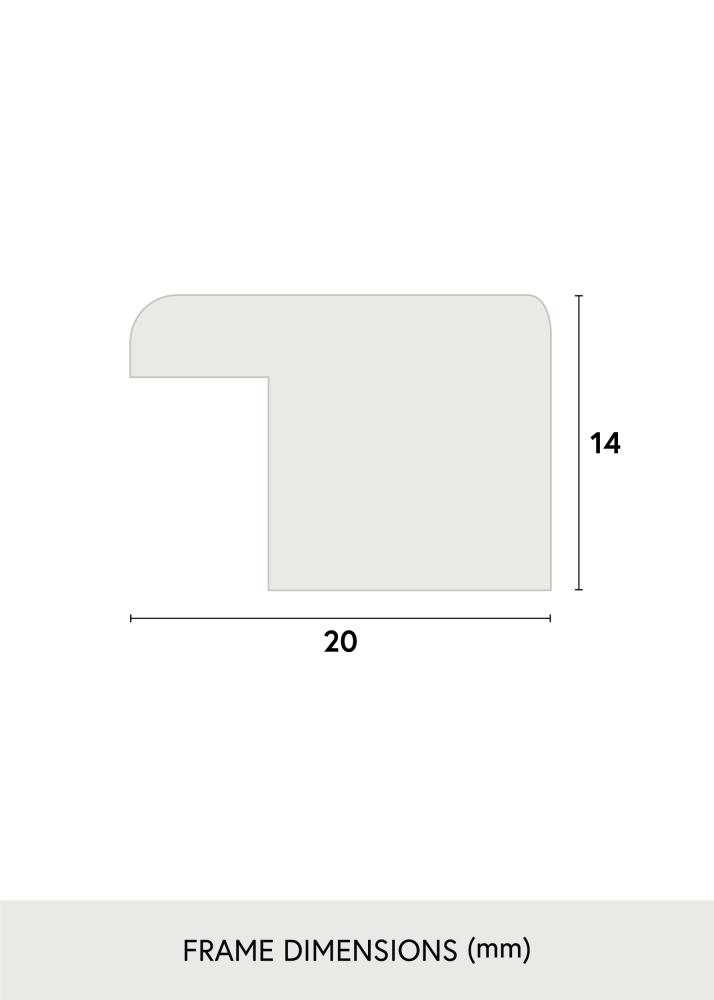 Cadre Stilren Argent 60x60 cm - Passe-partout Blanc 45x45 cm