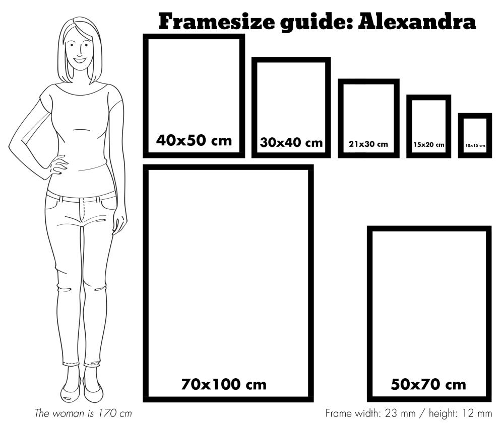 Cadre Alexandra Verre Acrylique Blanc 70x100 cm