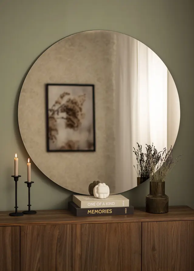 KAILA Miroir rond Dark Bronze 110 cm Ø