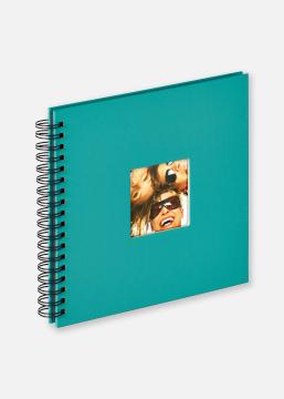 Fun Album spirale Turquoise - 26x25 cm (40 pages noires / 20 feuilles)