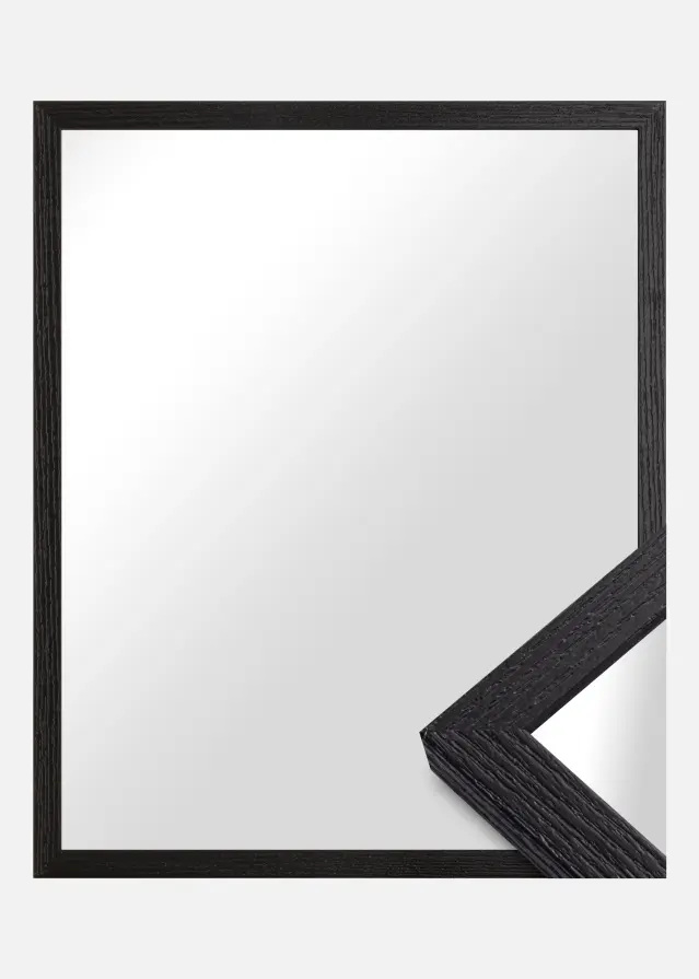 Miroir Devon Noir - Sur mesure