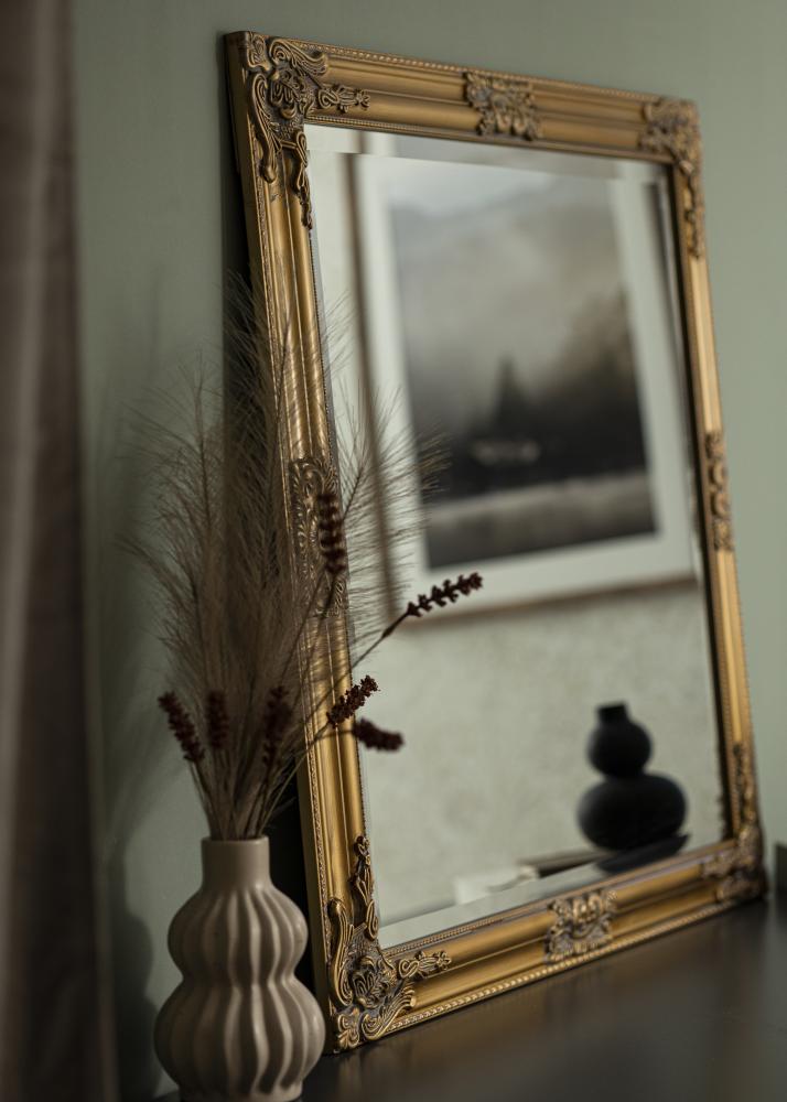 Miroir Bologna Or 80x80 cm