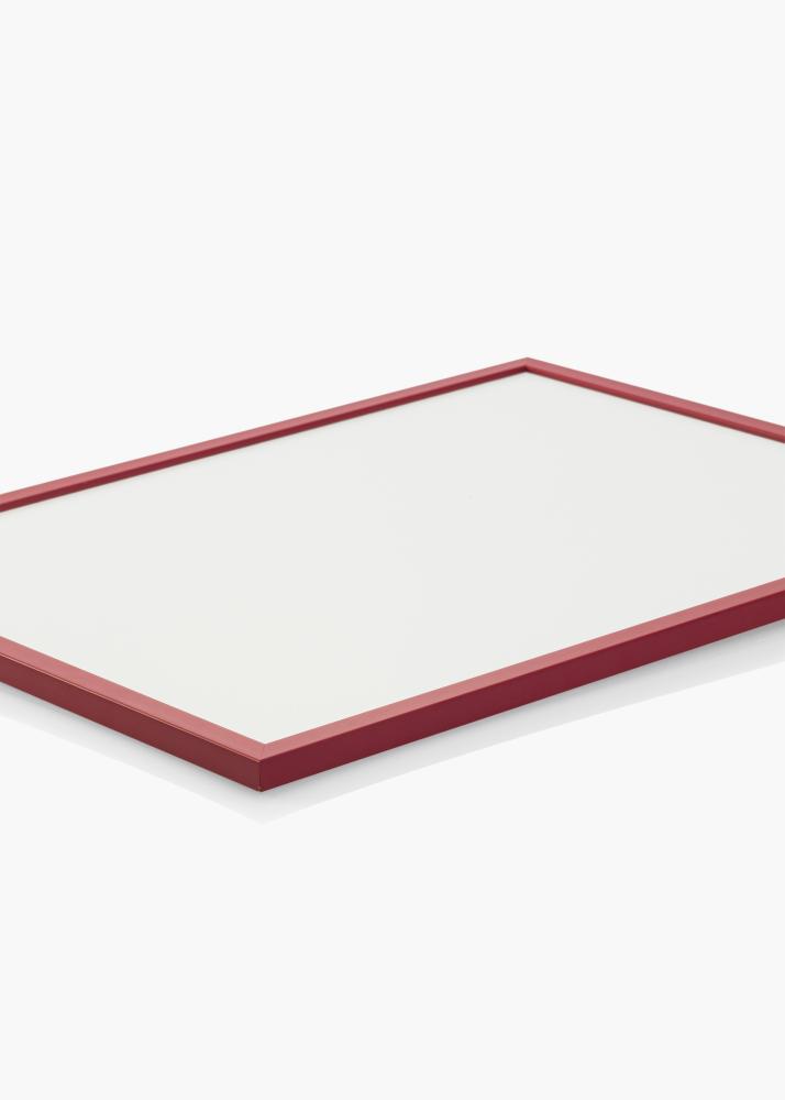 Cadre Edsbyn Rouge 50x60 cm - Passe-partout Blanc 14x18 pouces