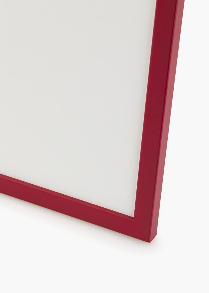 Cadre Edsbyn Rouge 50x60 cm - Passe-partout Blanc 37x46 cm