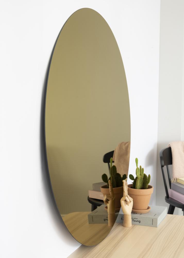 KAILA Miroir rond Gold diamètre 110 cm