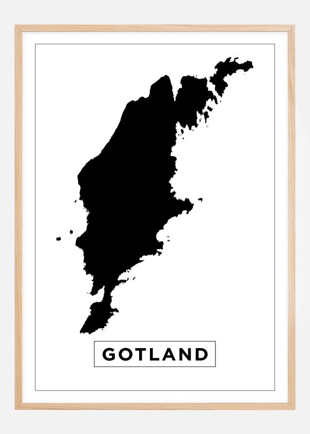 Map - Gotland - White