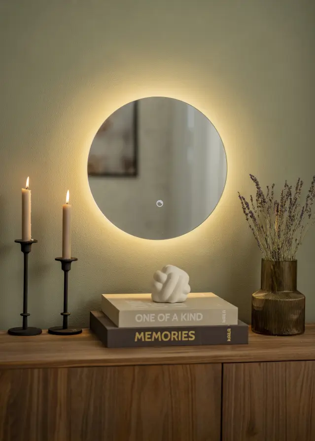 KAILA Miroir LED diamètre 40 cm