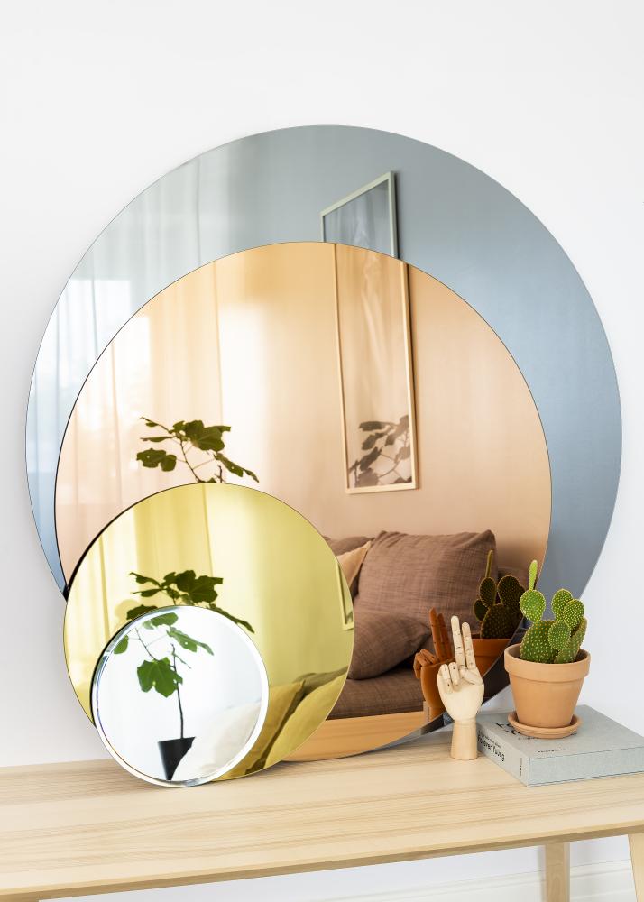 KAILA Miroir rond Gold diamètre 110 cm