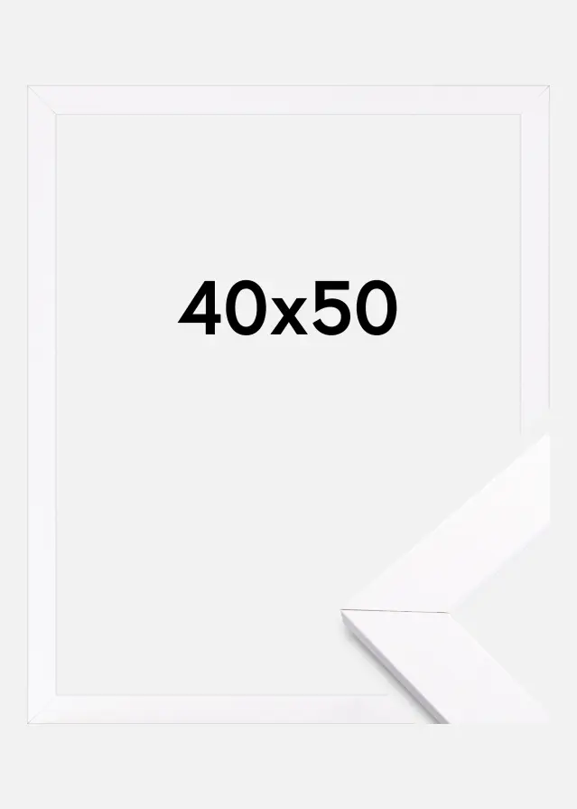 Cadre Stockholm Blanc 40x50 cm