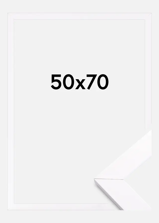 Cadre Stockholm Blanc 50x70 cm