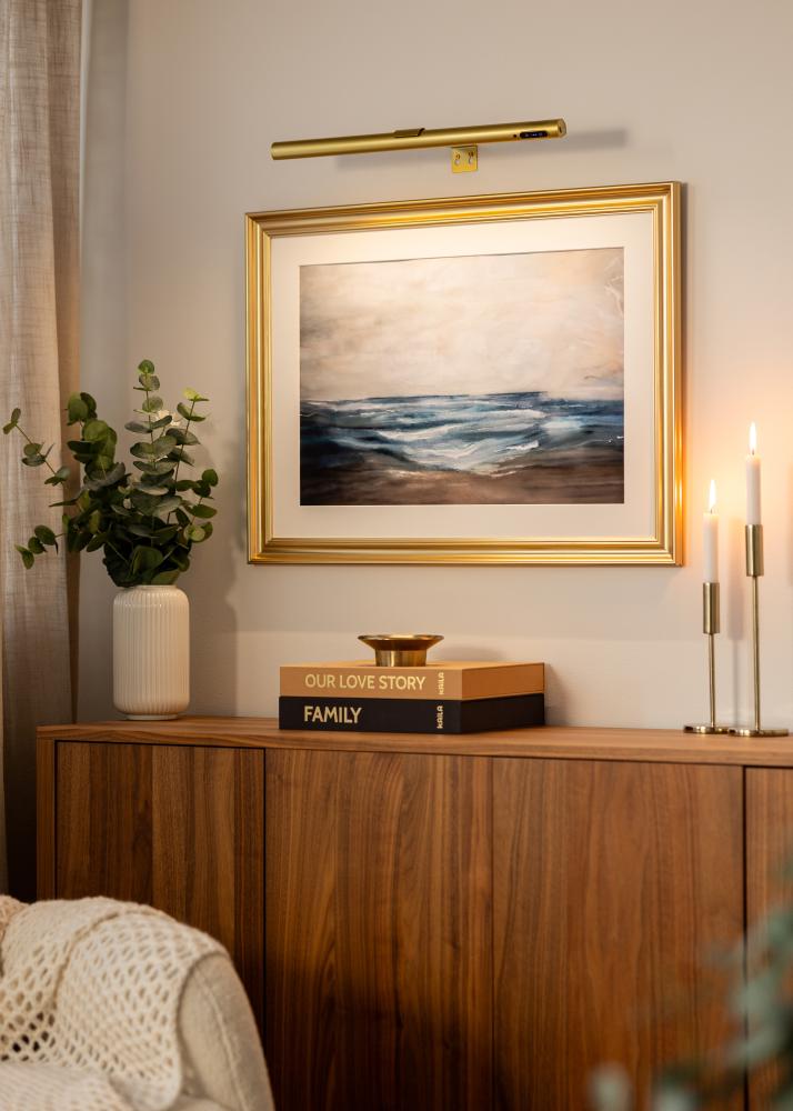 KAILA Halo Éclairage de Tableau à Piles 50 cm - Or