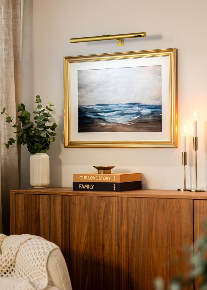 KAILA Halo Éclairage de Tableau à Piles 50 cm - Or